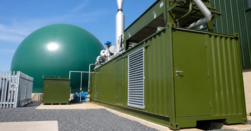 Combined Heat and Power (CHP) system using biogas for energy generation