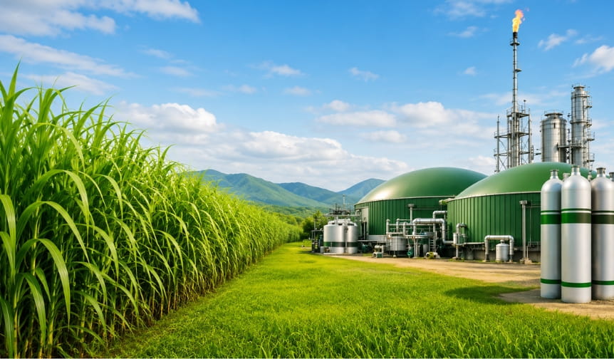 Napier grass to Compressed Biogas (CBG) plant solutions by Blendtech Energies